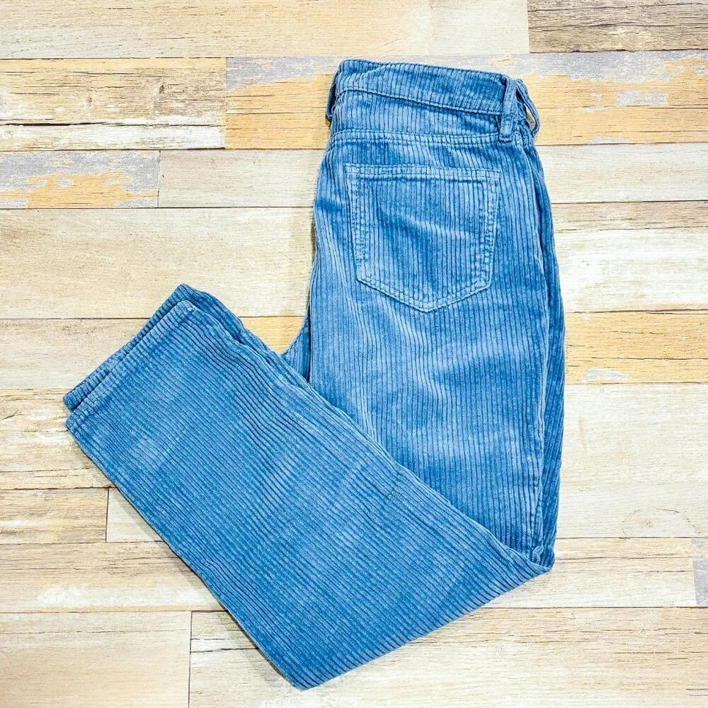 PACSUN Mom jeans in blue corduroy